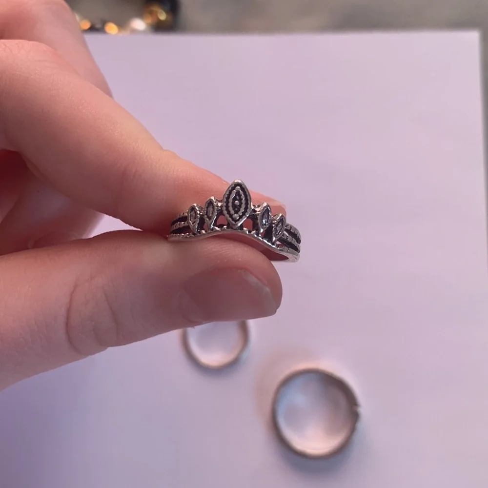 Knuckle rings set of 3 - Picture 3 of 5